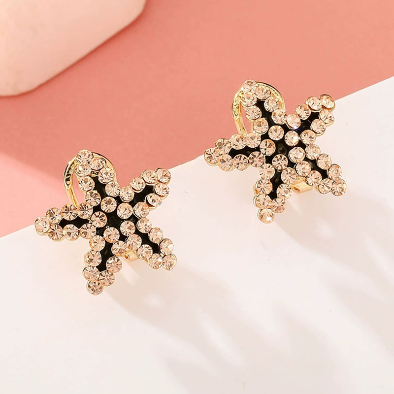 Серьги, аксессуар, стиль корейский, бриллиантовое украшение, оптом