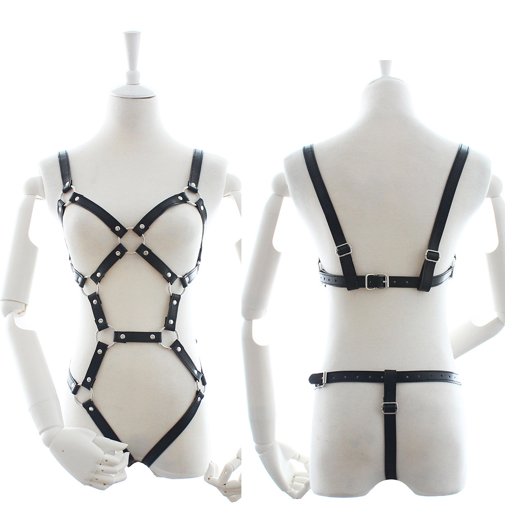 Tendencia de venta caliente de mujeres bondage rendimiento camiseta SM herramientas cuerpo completo juguetes para adultos atar accesorios de sexo femenino