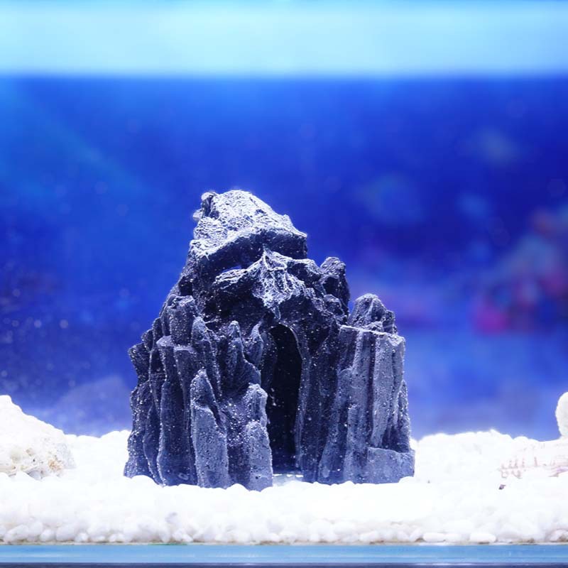 Cueva de rocalla artificial resina artesanía paisaje cráneo cueva casa encantada decoración acuario micro paisaje bonsai decoración