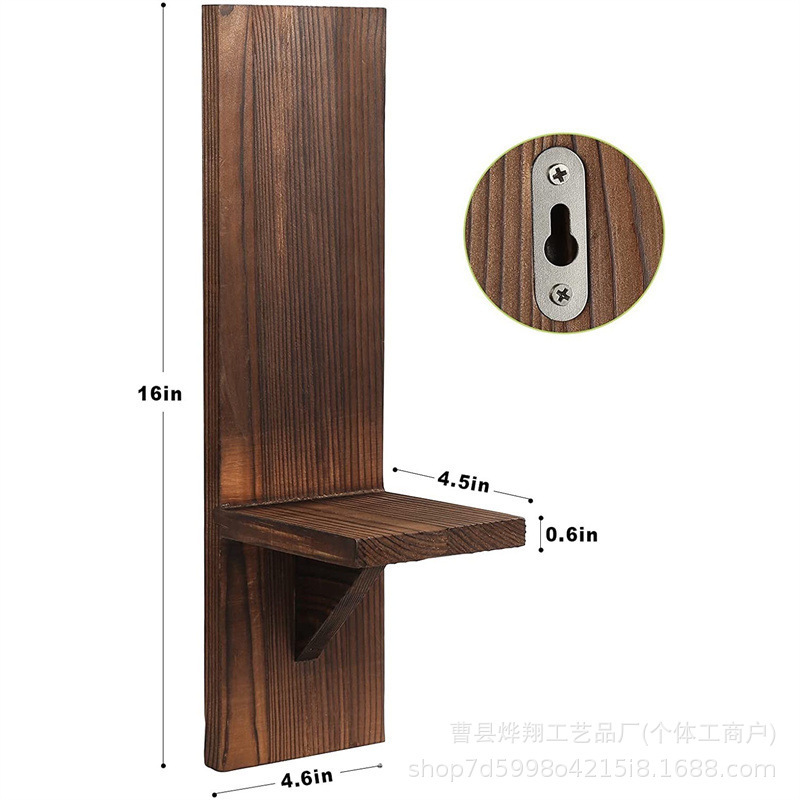 木质壁挂架墙壁收纳架客厅墙壁灯台装饰架蜡烛台展示装饰家居摆饰|undefined