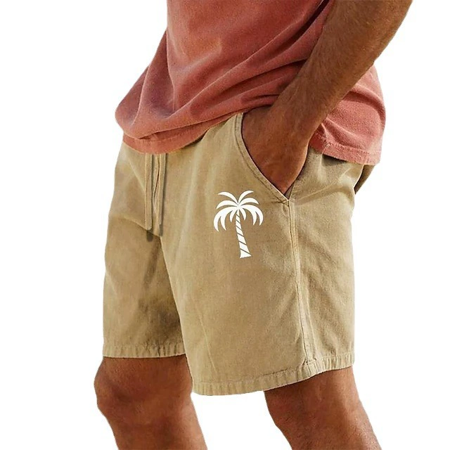 Shorts, beach trousers, drawstring, elastic waist, 3D