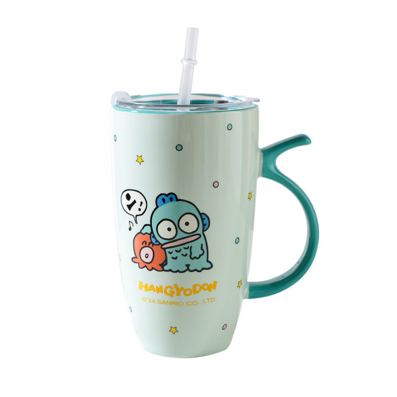 Autenticación Sanrio marca taza de cerámica encantadora taza de regalo para parejas de hombres y mujeres taza de agua de dibujos animados de gran capacidad
