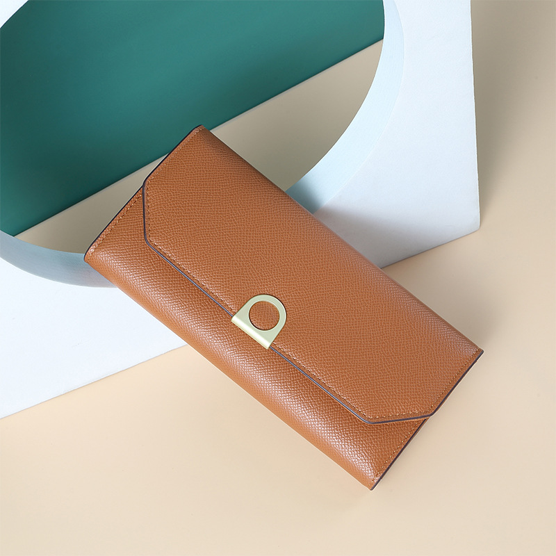 Cartera de mujer de moda billetera de mujer billetera tríptica nueva Tarjeta larga multi-Tarjeta titular monedero bolsa de plata