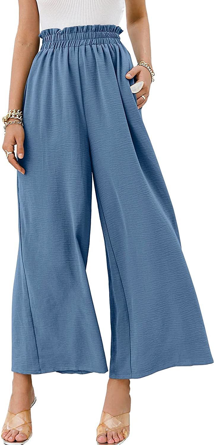 Femmes Du Quotidien Style Simple Couleur Unie Longueur De La Cheville Plissé Pantalon Large display picture 2