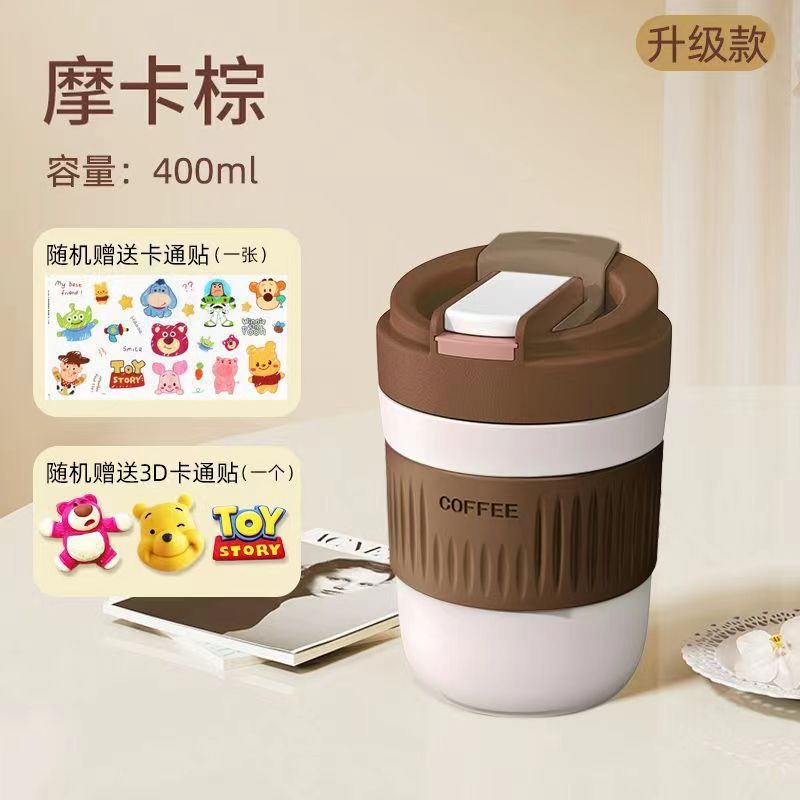 新商品のマカロン色のグラスは携帯してお茶のコップを随行して、手持ちのストローの双飲のコーヒーカップの卸売りの贈り物を持ちます。|undefined