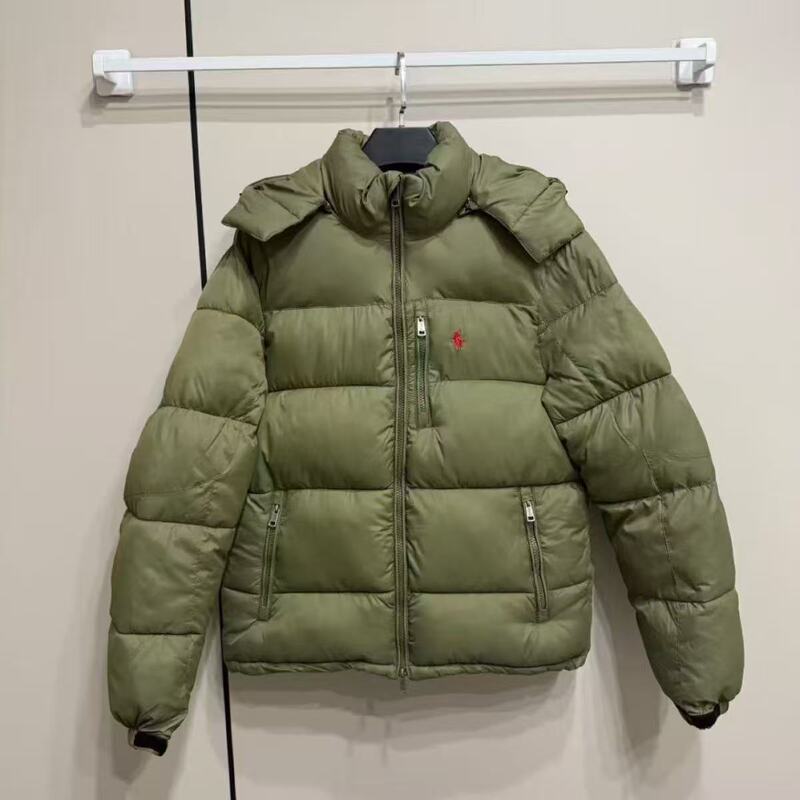 跨境外贸现货冬季拉夫RL小马男女加厚保暖棉服情侣款连帽棉衣外套|undefined