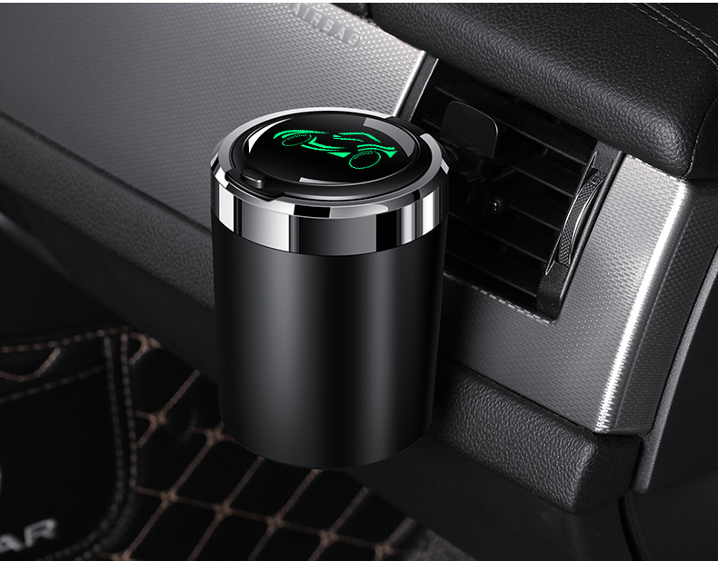 Car Ashtray Anti-Fly Ash Creative Stylish Trendy Multifunctional High-End Automatic Car Supplies with Cover