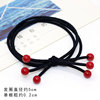 Black base hair rope, fresh elastic hair accessory, simple and elegant design, no hair damage