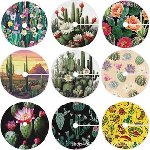 Cactus Tree Skirt Cross-border New Product 78cm90cm101cm122cm Linen Short Plush Christmas Tree Decorations