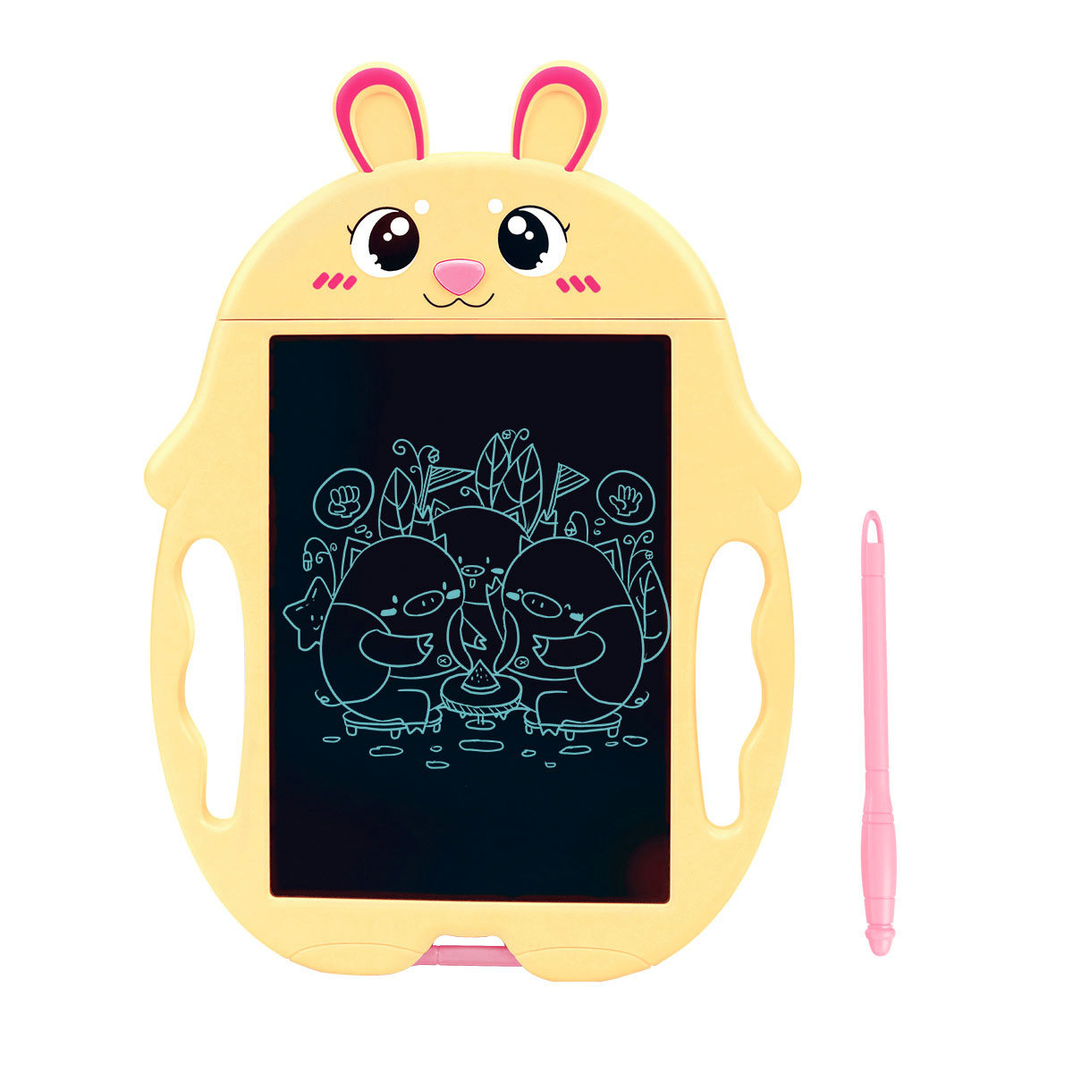 Qizhi educación temprana para niños de 9 pulgadas LCD pintura electrónica conejo tablero de escritura LCD tableta de dibujo