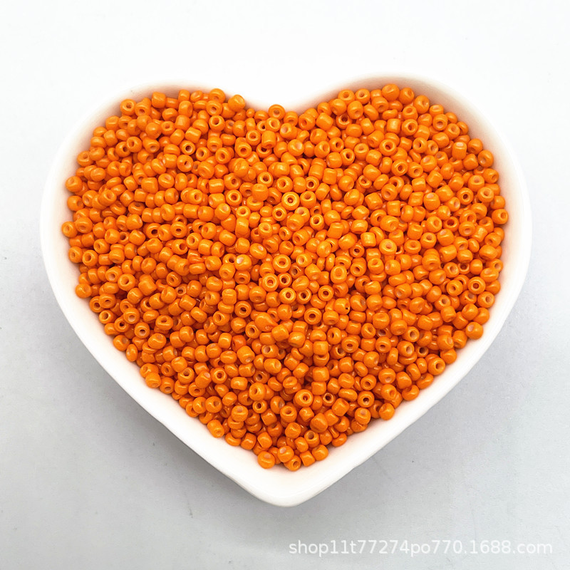 2/3/4mm color sólido vidrio pequeño arroz cuentas DIY hecho a mano collar pulsera joyería accesorios (15g un paquete)