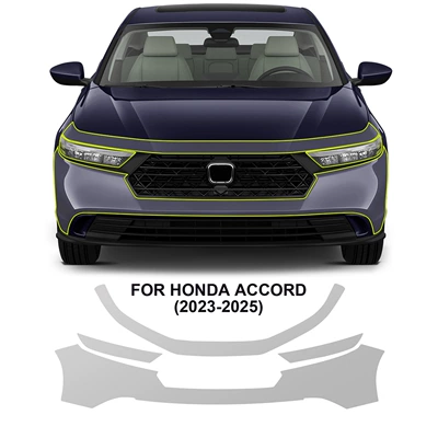 Cross-Border Exclusive Supply for Honda Accord 23-25 Special Car Special-Cut Tpu Car Paint Protective Film Anti-Scratch and Self-Healing (Car paint protective film) - front-bumper-headlight-tpu-protective-film-tpu75mil-transparent-paint-film