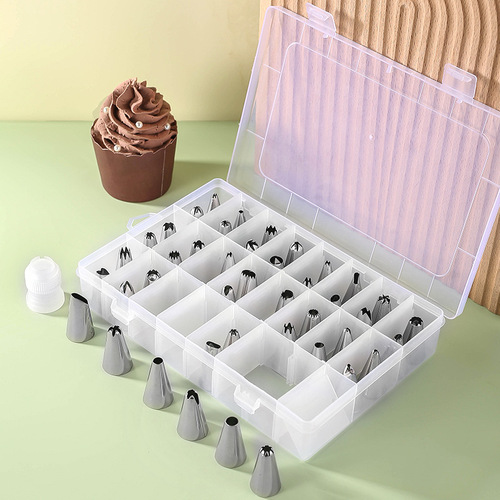 Stainless steel decorating nozzle cake decorating nozzle cream nozzle set 42 baking molds