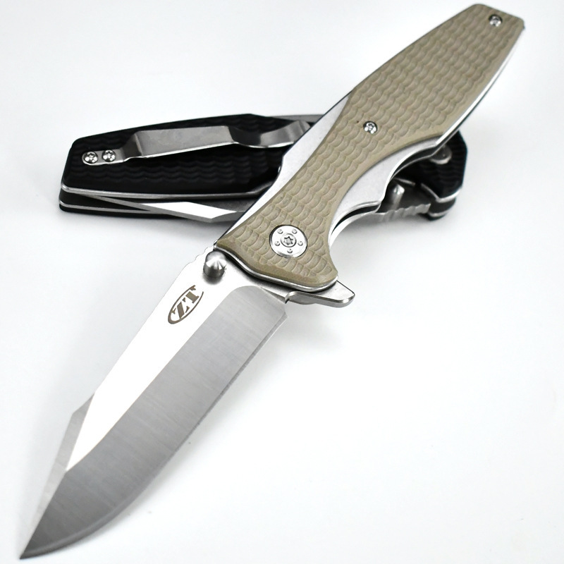 厂家直供高品质轴承刀户外折叠刀便携随身折刀野外求生刀防身小刀