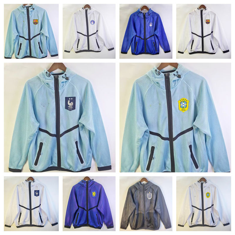 2627 Season National Team Appearance Uniforms Brazil France Barcelona Arsenal Hooded Football Training Uniforms Jerseys