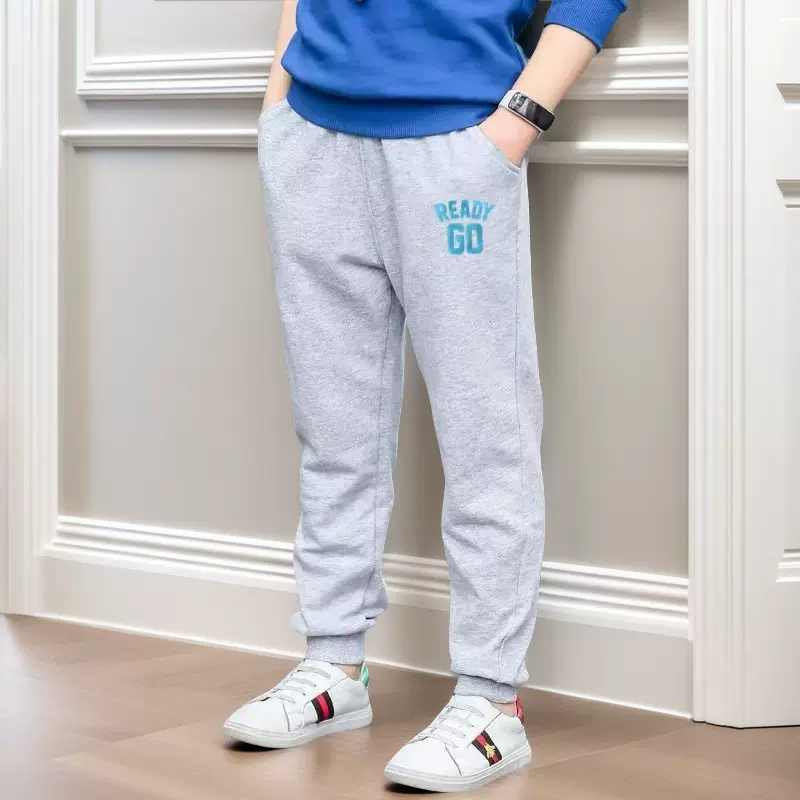 中大童男童夏季薄款长裤儿童休闲裤夏装薄款宽松运动裤防蚊裤