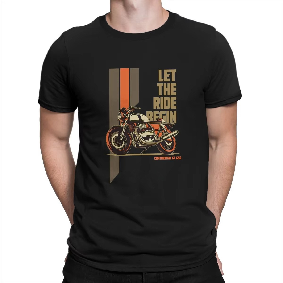Camiseta de motocicleta real Enfield de moda, motociclista de hombre, como una pistola, chaqueta acolchada de algodón casual, camiseta de manga corta