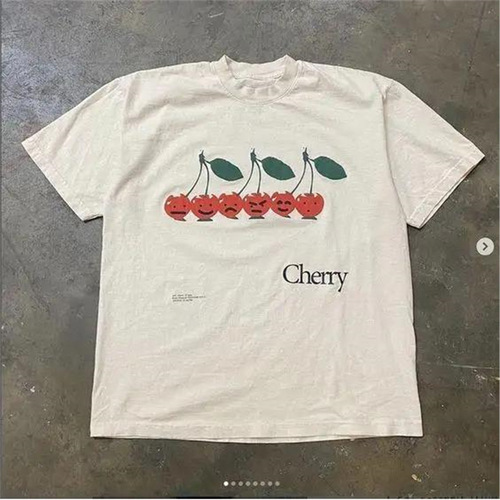 Summer Women Fruit Letter Pattern Printed T-shirts Y2k Haraj