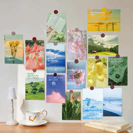 人世间系列明信片风景治愈系城市记忆装饰素材墙手写祝福卡片
