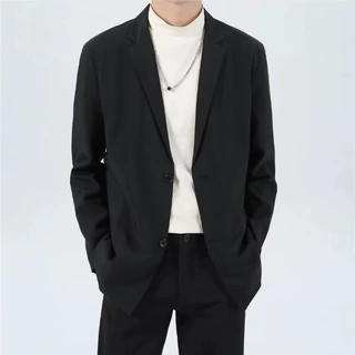 英伦风新款休闲小西装男气质高级感商务休闲男装西服职业正装外套