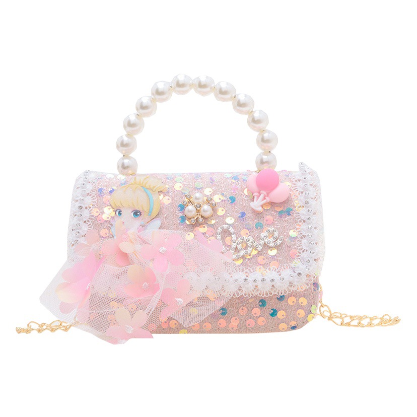 Customized Bag for Little Girls Crossbody Bag Cartoon Princess Small Square Bag Fashionable and Versatile Girls Handbag Trendy Mini