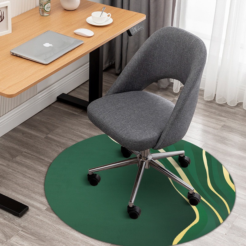 Silla de computadora transfronteriza tapete redondo dormitorio sala de estar sofá tapete de barro de diatomeas tapete de silla de estudio de oficina