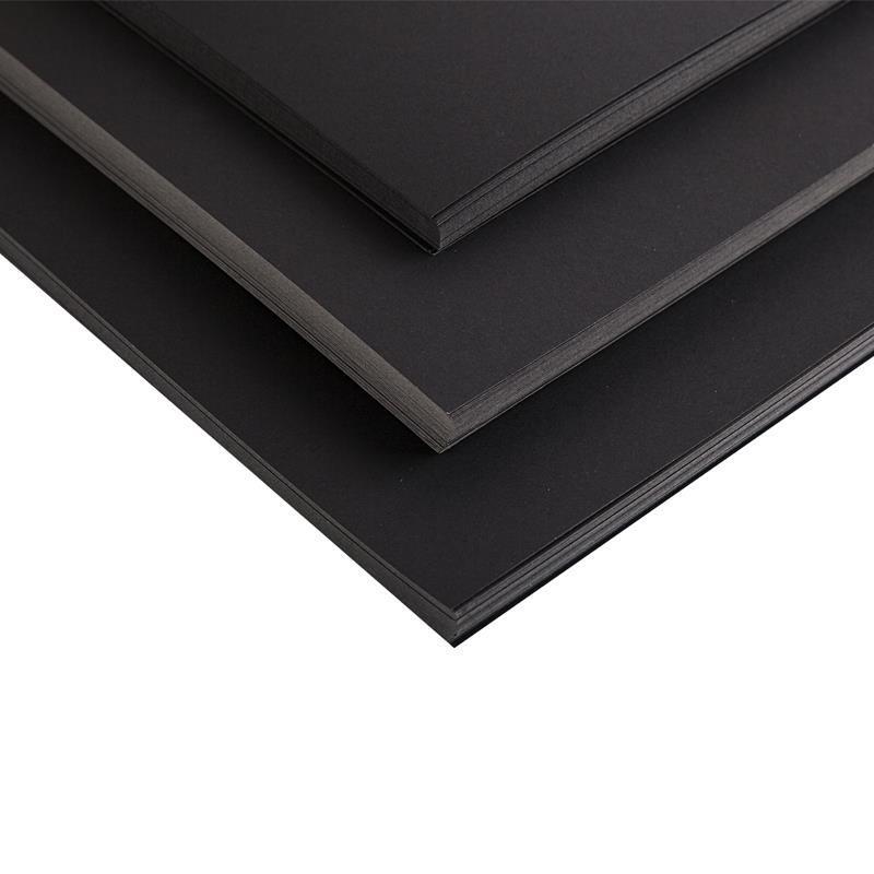 A3/A4 Black Cardboard 8 Open 4 Open 8K Black Cardboard 4k8 Open Black Thick Hard Cardboard Kindergarten Handmade Paper Black