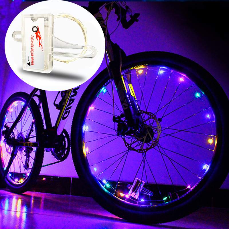Factory direct cross-border e-commerce new bicycle spoke lights Hot Wheels night riding single Lights night lights wheel lights