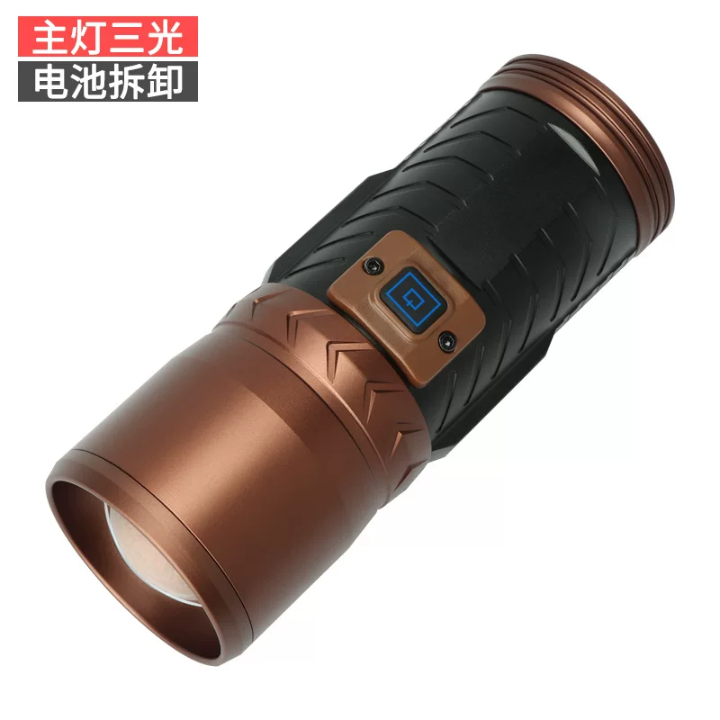 LED flashlight for fishing, light source, new collection, high power