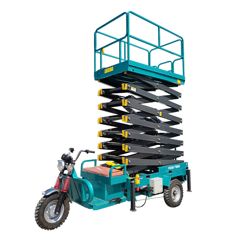 plataforma de elevación hidráulica móvil tipo tijeras de escalada a gran altura para vehículo de trabajo aéreo pequeño ascensor escalera de nube