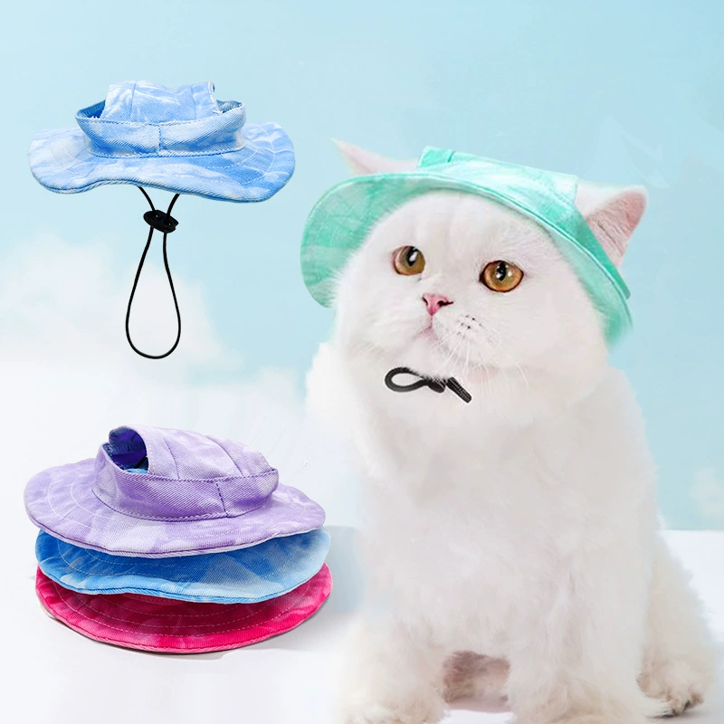 Амазонка милая собака шляпа с открытыми ушами Домашнее животное рыбак шляпа кошачья шляпа солнцезащитный крем маленькая желтая шляпа