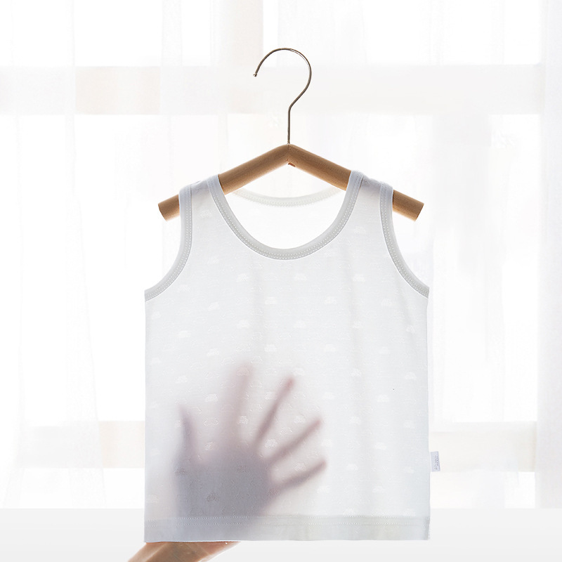 赤ちゃんの赤ちゃんのベスト夏の薄いモデルのモーダルの子供のノースリーブキャミソールの新生児の下の服の赤ちゃん