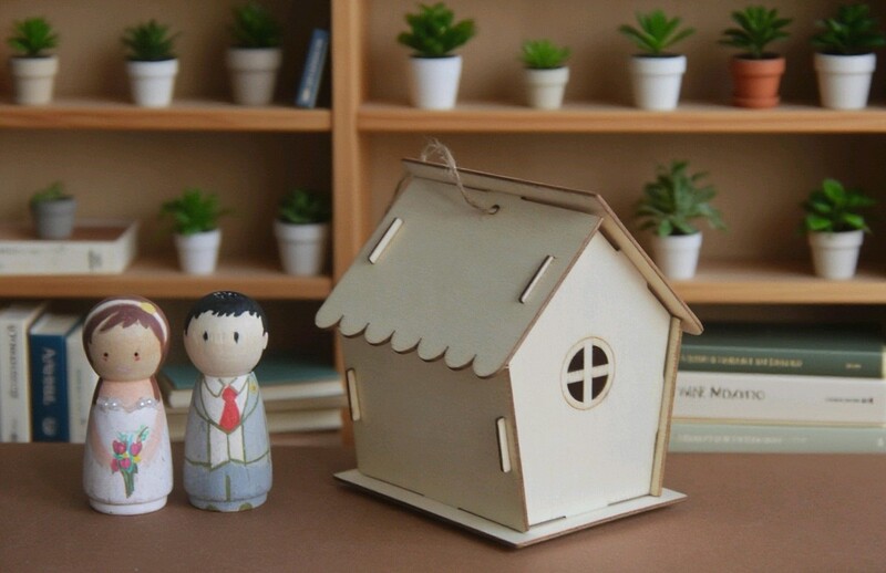 Cross-Border Hanging Birdhouse Craft Wooden Toys Classroom Activities Art Bird Nest Project Party Design Creative Design