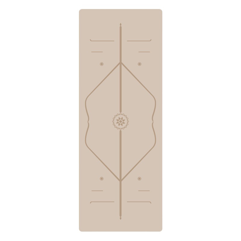 Free Shipping Pu Rubber Yoga Mat Natural Rubber Widened Non-Slip Posture Line Fitness Mat Rich Mat Yoga Mat