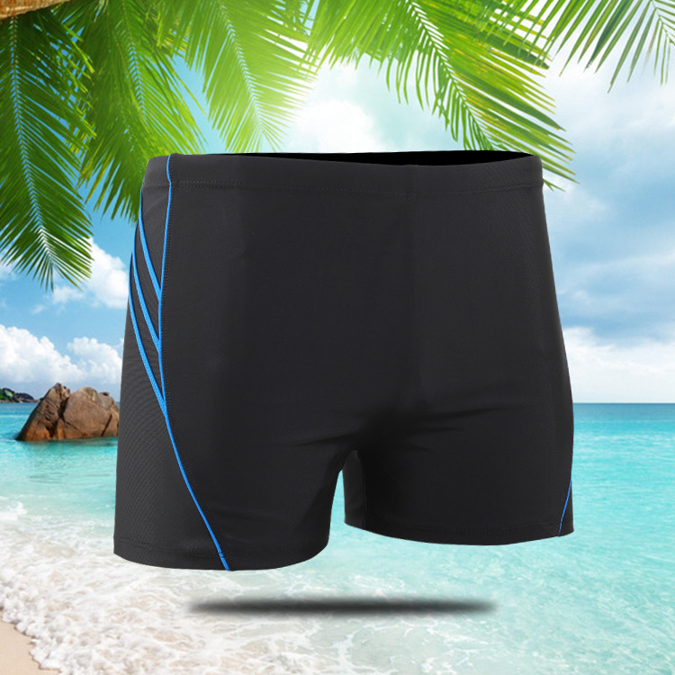 New Swimming Trunks Men's Boxer Swimming Trunks High-Grade Fabric Men's Lace-Up Swimming Trunks Manufacturer Wholesale Dropshipping