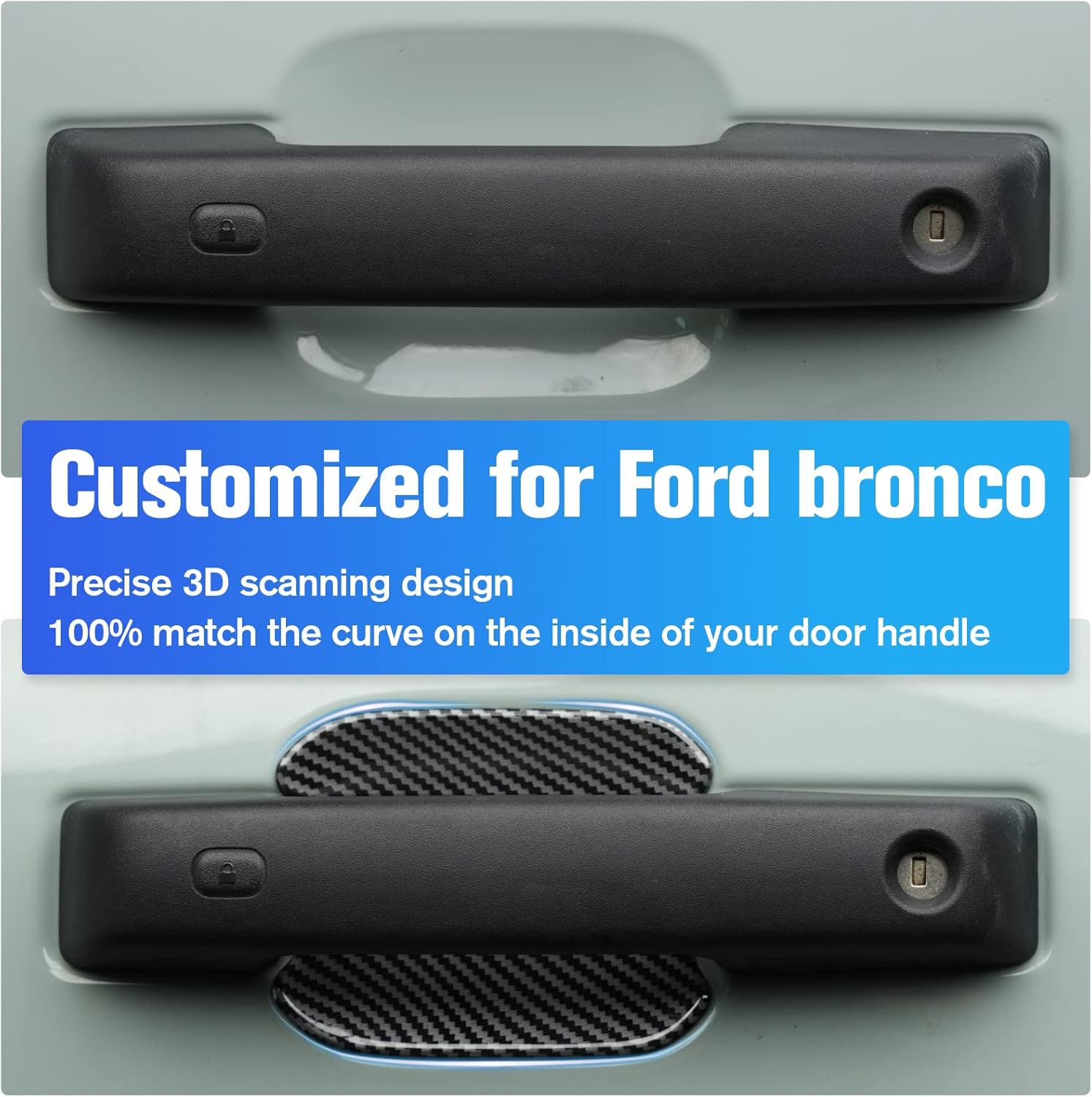 Suitable for 2021+ Lima Bronco Exterior Modification Wear-Resistant Anti-Scratch Anti-Collision Door Bowl Sticker Car Sticker Protective Sticker