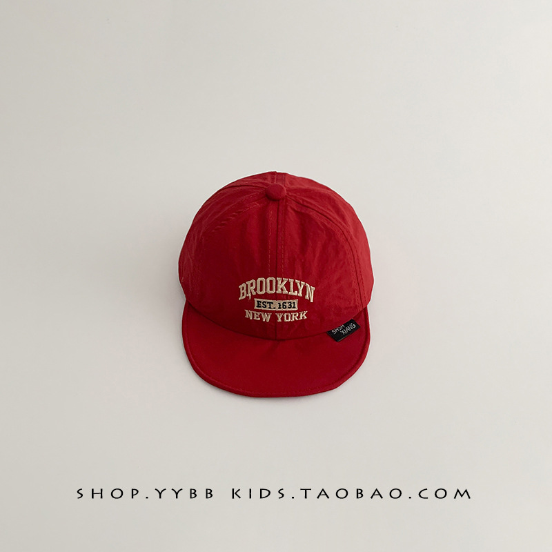 Sombreros para bebés primavera y otoño gorras delgadas gorras de lengua de pato para niños y niñas pequeños meses de sombrero solar letras de secado rápido sombrero de béisbol verano