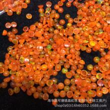 批发天然火欧泊戒面 澳宝圆形平底素面包珠裸石 蛋面光面半成品