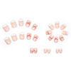 Summer nail stickers, mountain tea, thin advanced fake nails for manicure for nails, wholesale, ready-made product, high quality