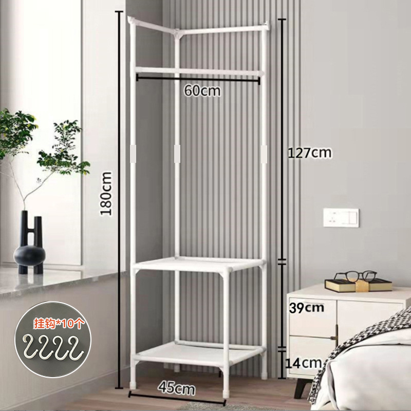 코너 프레임 2 레이어 흰색 + 10 후크