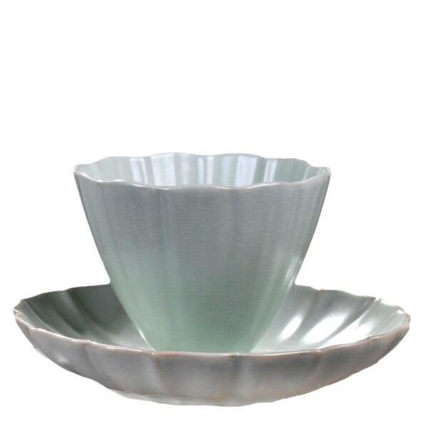 Ceramic Ru kiln cup with discs
