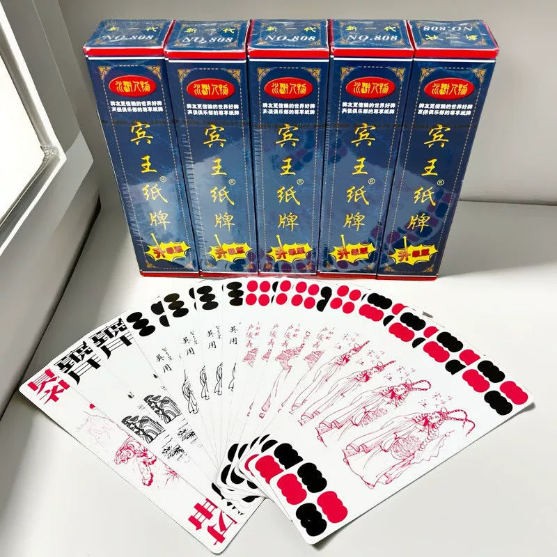 Колода карт Binwangchuan, 168 длинных карт, 888808, с изображением из романа «Водные стихии»