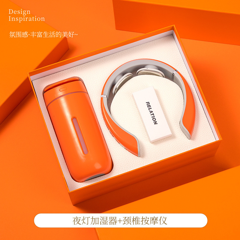 Set de regalo creativo, souvenirs de negocios, humidificador luminoso, regalo práctico, evento de apertura, regalo, logotipo personalizado