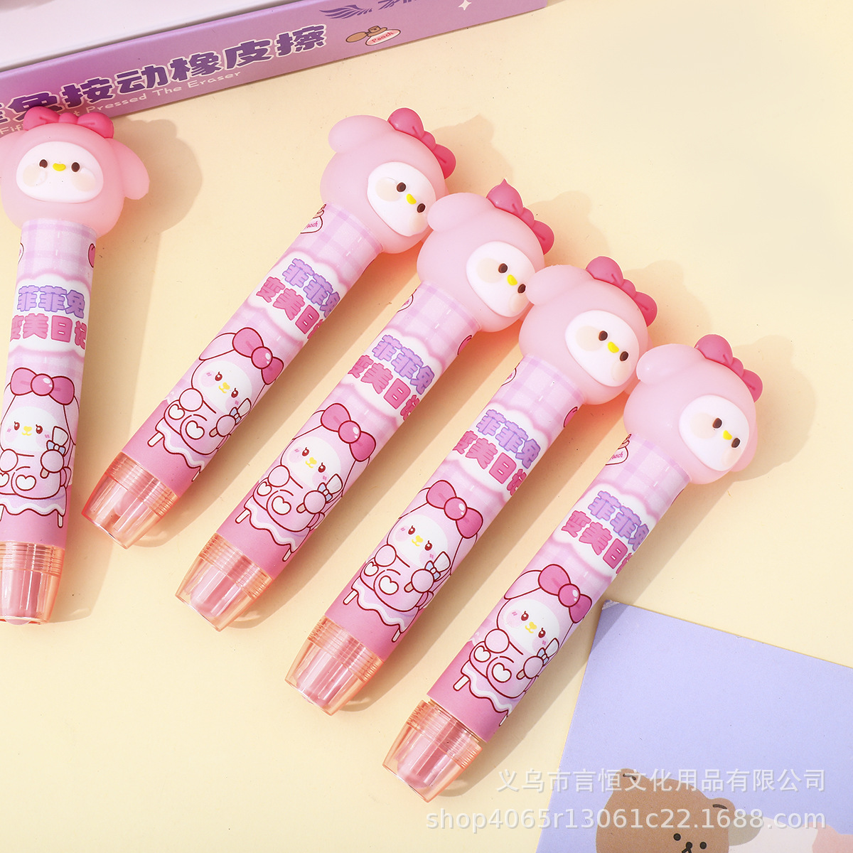 Venta caliente transfronteriza, borrador de prensa de silicona de dibujos animados, borrador limpio y sin dejar marcas, papelería creativa para estudiantes de primaria