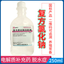 兽用250ml复方氯化钠注射液动物大家畜宠物输液吊瓶补充体液平衡