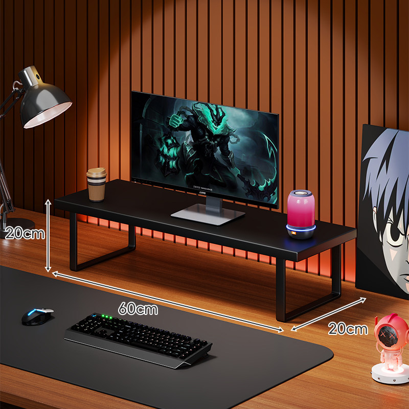 Soporte Elevador para Monitor de Computadora de Madera Organizador para Escritorio