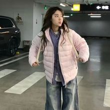 情侣款冬天外套棉服女轻薄显瘦排骨服设计感小众保暖ins棉衣