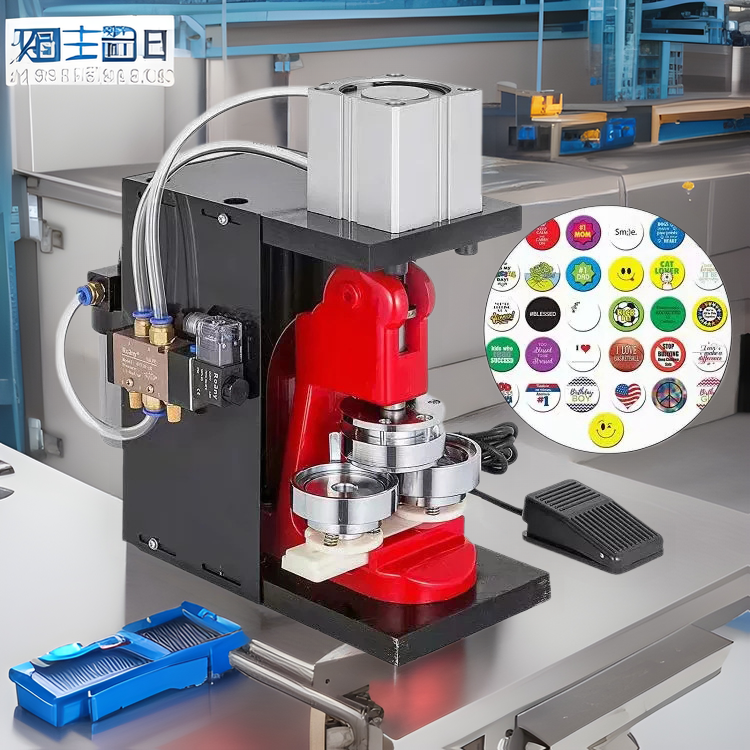 马口铁气动胸章机器 镜子制作机器 吧唧制作机高效气动机含模具