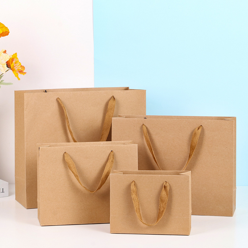 가로 가방, 크래프트 지, 소형 19.5*9*14.5