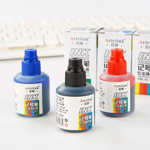 Universal marker oil-based ink refill liquid non-fading quick-drying large-head pen logistics pen large-capacity ink wholesale